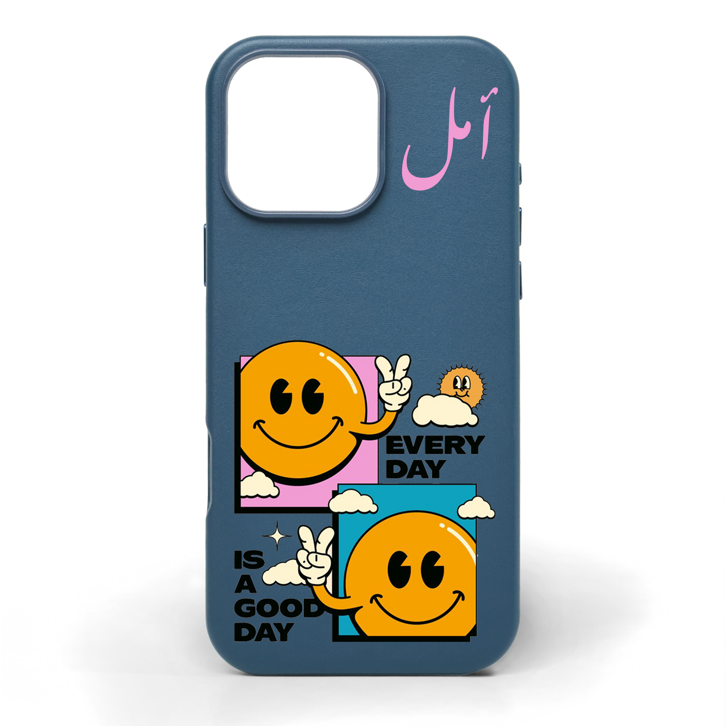 Every Day is a Good Day Hand-Painted Leather Phone Case