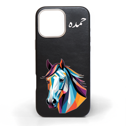 حصان الطيف - كفر جلد مرسوم يدويًا