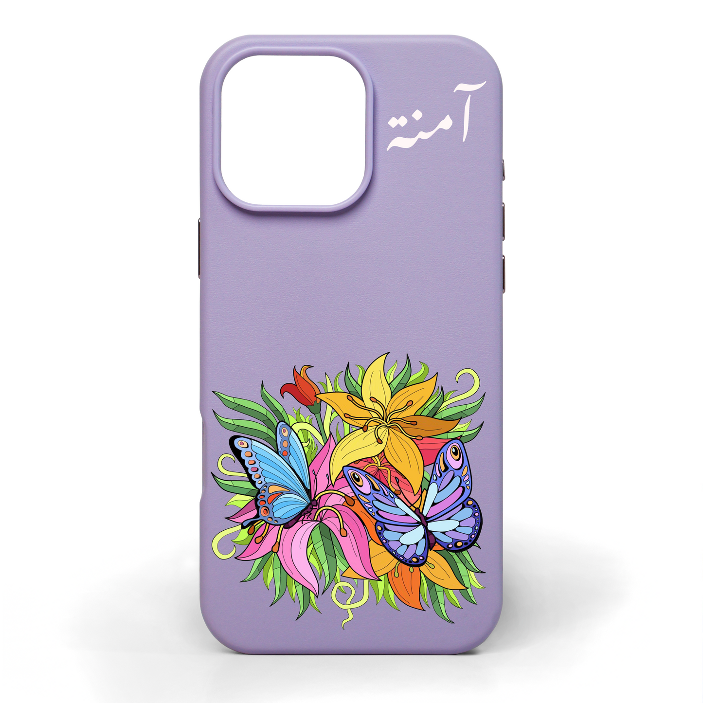 Summers Here Hand-Painted Leather Phone Case